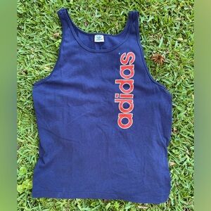 Vtg adidas Navy Blue Tank Top
